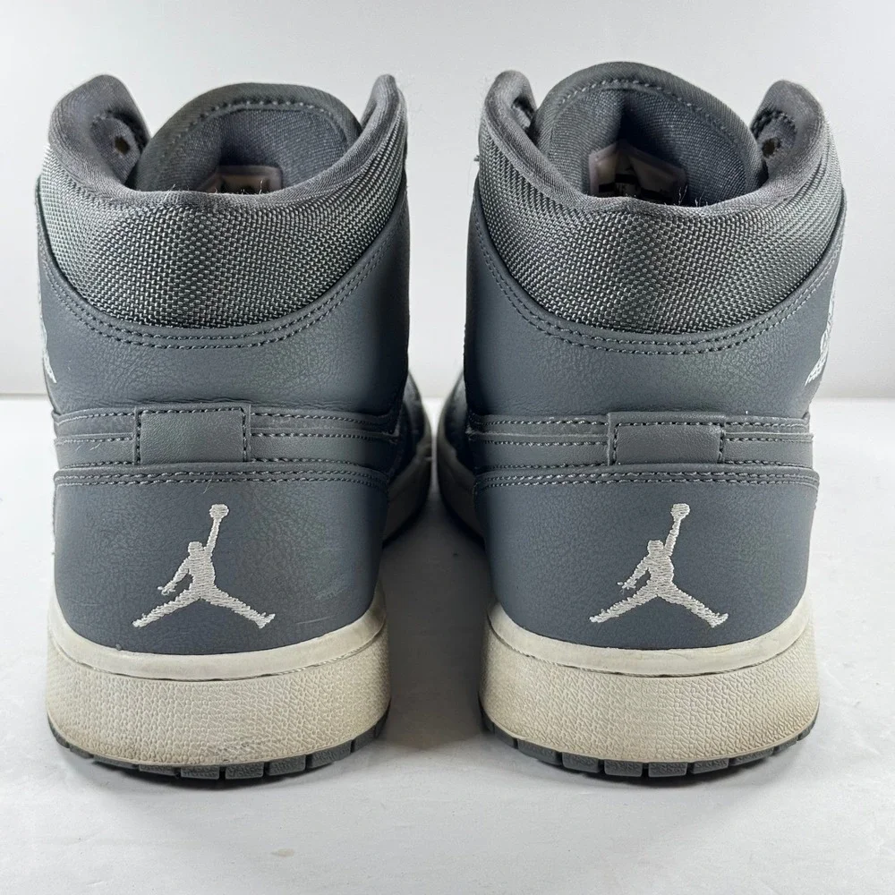 Nike Air‎ Jordan 1 Mid Cool Grey White 554724-022 Mens Size 12 Basketball Shoes